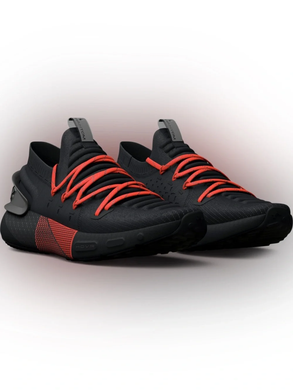 Under Armour Women's Black Sneakers with Red Accents HOVR Phantom 3